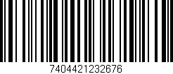 Código de barras (EAN, GTIN, SKU, ISBN): '7404421232676'
