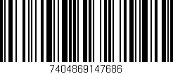 Código de barras (EAN, GTIN, SKU, ISBN): '7404869147686'