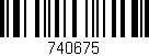 Código de barras (EAN, GTIN, SKU, ISBN): '740675'