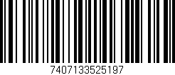 Código de barras (EAN, GTIN, SKU, ISBN): '7407133525197'