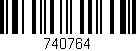 Código de barras (EAN, GTIN, SKU, ISBN): '740764'