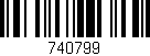 Código de barras (EAN, GTIN, SKU, ISBN): '740799'
