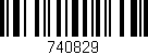 Código de barras (EAN, GTIN, SKU, ISBN): '740829'