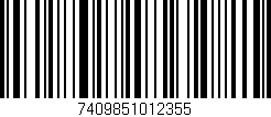 Código de barras (EAN, GTIN, SKU, ISBN): '7409851012355'
