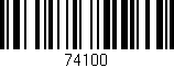 Código de barras (EAN, GTIN, SKU, ISBN): '74100'
