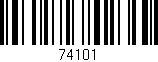 Código de barras (EAN, GTIN, SKU, ISBN): '74101'