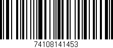 Código de barras (EAN, GTIN, SKU, ISBN): '74108141453'
