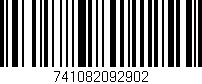Código de barras (EAN, GTIN, SKU, ISBN): '741082092902'