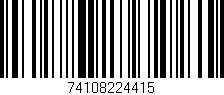 Código de barras (EAN, GTIN, SKU, ISBN): '74108224415'