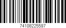 Código de barras (EAN, GTIN, SKU, ISBN): '74108225597'