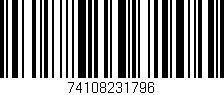 Código de barras (EAN, GTIN, SKU, ISBN): '74108231796'
