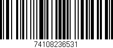Código de barras (EAN, GTIN, SKU, ISBN): '74108236531'