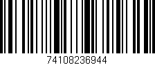 Código de barras (EAN, GTIN, SKU, ISBN): '74108236944'