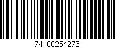Código de barras (EAN, GTIN, SKU, ISBN): '74108254276'