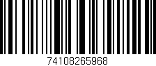 Código de barras (EAN, GTIN, SKU, ISBN): '74108265968'