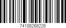 Código de barras (EAN, GTIN, SKU, ISBN): '74108268228'