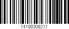 Código de barras (EAN, GTIN, SKU, ISBN): '74108309211'