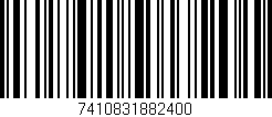 Código de barras (EAN, GTIN, SKU, ISBN): '7410831882400'
