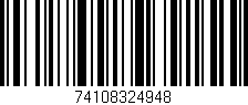 Código de barras (EAN, GTIN, SKU, ISBN): '74108324948'