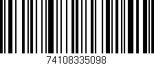 Código de barras (EAN, GTIN, SKU, ISBN): '74108335098'