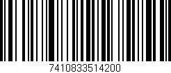 Código de barras (EAN, GTIN, SKU, ISBN): '7410833514200'