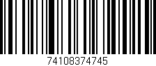 Código de barras (EAN, GTIN, SKU, ISBN): '74108374745'