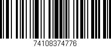 Código de barras (EAN, GTIN, SKU, ISBN): '74108374776'