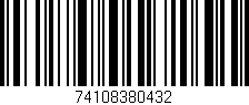 Código de barras (EAN, GTIN, SKU, ISBN): '74108380432'