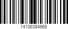 Código de barras (EAN, GTIN, SKU, ISBN): '74108394866'