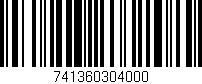 Código de barras (EAN, GTIN, SKU, ISBN): '741360304000'