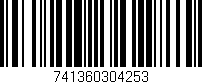 Código de barras (EAN, GTIN, SKU, ISBN): '741360304253'