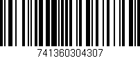 Código de barras (EAN, GTIN, SKU, ISBN): '741360304307'