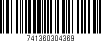 Código de barras (EAN, GTIN, SKU, ISBN): '741360304369'