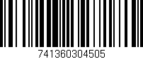 Código de barras (EAN, GTIN, SKU, ISBN): '741360304505'