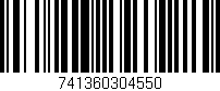 Código de barras (EAN, GTIN, SKU, ISBN): '741360304550'