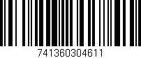 Código de barras (EAN, GTIN, SKU, ISBN): '741360304611'