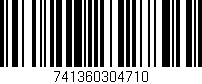 Código de barras (EAN, GTIN, SKU, ISBN): '741360304710'