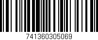 Código de barras (EAN, GTIN, SKU, ISBN): '741360305069'