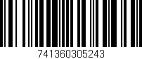 Código de barras (EAN, GTIN, SKU, ISBN): '741360305243'