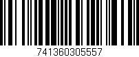 Código de barras (EAN, GTIN, SKU, ISBN): '741360305557'
