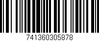 Código de barras (EAN, GTIN, SKU, ISBN): '741360305878'