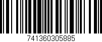 Código de barras (EAN, GTIN, SKU, ISBN): '741360305885'