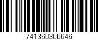 Código de barras (EAN, GTIN, SKU, ISBN): '741360306646'