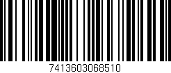 Código de barras (EAN, GTIN, SKU, ISBN): '7413603068510'
