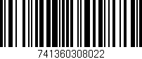 Código de barras (EAN, GTIN, SKU, ISBN): '741360308022'