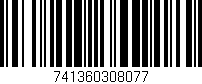 Código de barras (EAN, GTIN, SKU, ISBN): '741360308077'