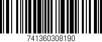 Código de barras (EAN, GTIN, SKU, ISBN): '741360308190'