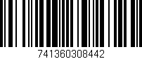 Código de barras (EAN, GTIN, SKU, ISBN): '741360308442'