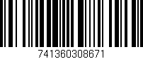 Código de barras (EAN, GTIN, SKU, ISBN): '741360308671'