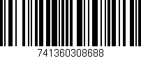 Código de barras (EAN, GTIN, SKU, ISBN): '741360308688'